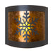 PD Metals SF017 Snowflake Interior Seasonal Series Wall Sconce 4.5 x 14 x 12 in. Cappuccino Color