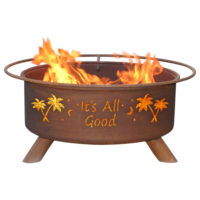 Patina Products F119 It's All Good Steel Outdoor Fire Pit - Patina Rust