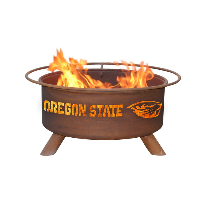 Patina Products F231 Oregon State Steel Outdoor Fire Pit - Patina Rust