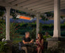 Sunpak S34 B TSH-SS 12042-12020 Natural Gas Outdoor Infrared Patio Heater in Black 34000 BTUs with Stainless Steel Front Fascia Kit - 48 x 10 x 8 in.