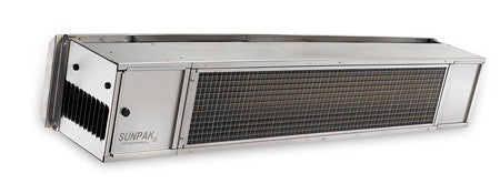 Sunpak S34 S 12004 Natural Gas Outdoor Infrared Patio Heater in Stainless Steel 34000 BTUs - 48 x 8 x 8 in.