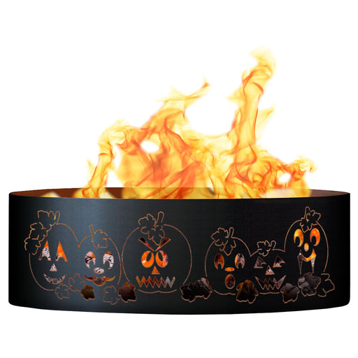 PD Metals AH01437 Autumn Harvest Unpainted 12 in. Tall 37 in. Diameter Outdoor Fire Ring - 37 x 37 x 12 in. - Unpainted Metal Gray