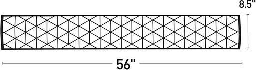 Infratech BL1D61 Dual Element Contemporary Motif Upgrade Kit For 61 Inches Heaters - Black Color