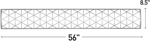 Infratech SS1S61 Single Element Contemporary Motif Upgrade Kit For 61 Inches Heaters - Stainless Steel Color