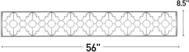 Infratech SS3D61 Dual Element Mediterranean Motif Upgrade Kit For 61 Inches Heaters - Stainless Steel Color