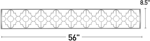 Infratech SS3D61 Dual Element Mediterranean Motif Upgrade Kit For 61 Inches Heaters - Stainless Steel Color