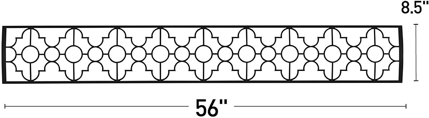 Infratech BL3S61 Single Element Mediterranean Motif Upgrade Kit For 61 Inches Heaters - Black Color