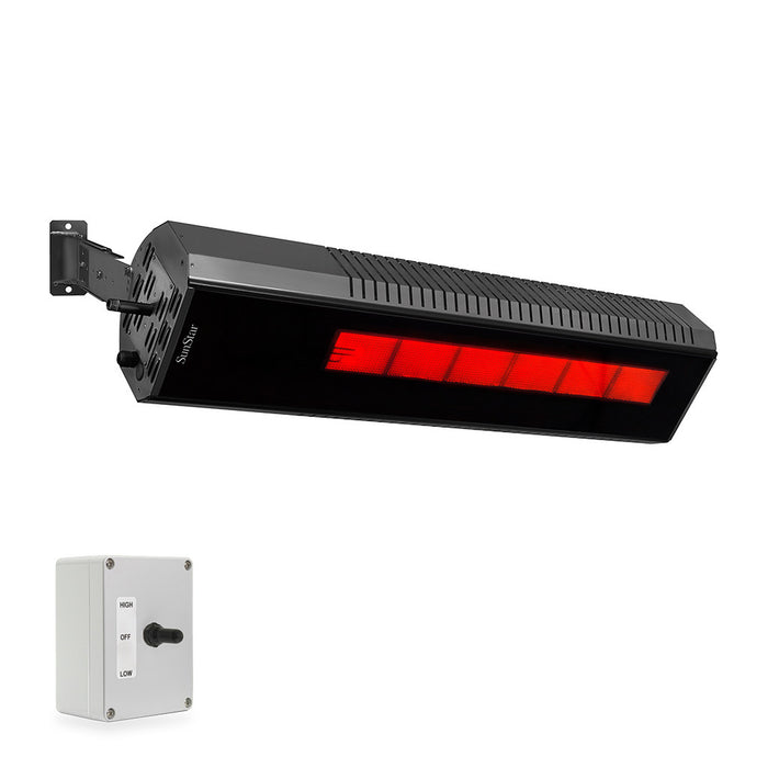 Sunstar Patio Heater Accessory Heat Shield Kit - 6 x 24 x 41 in. - Black Finish