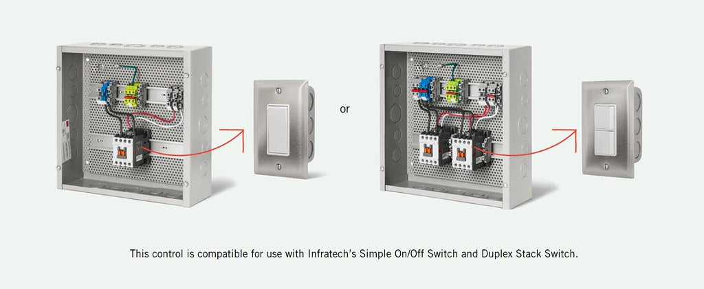 Infratech 14 4710 CP-12000-2X Dual Contactor Panel - Gray Color