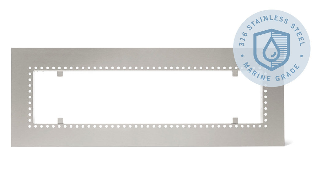 Infratech 18 2300MG 39 in. Flush Mount Frame - 39 x 8 x 18 gauge 304 SS in. - Stainless Steel Marine Grade Color