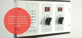 Infratech 30 4047 Solid State Control - 3 Zone Analog Control with Digital Timer - 4.5 x 14.1875 x 2.5 in. - White Color