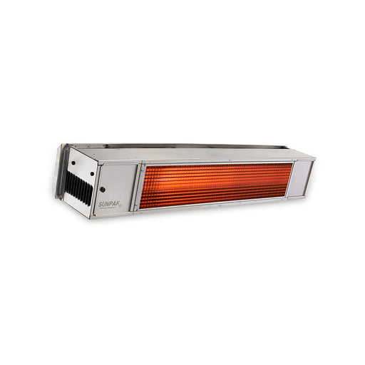 Sunpak S34 S 12004 Natural Gas Outdoor Infrared Patio Heater in Stainless Steel 34000 BTUs - 48 x 8 x 8 in.