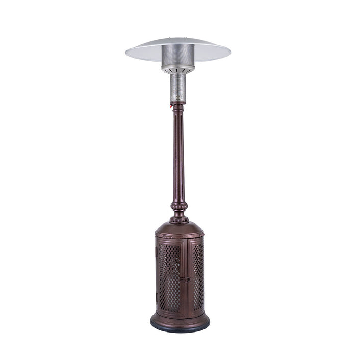 Patio Comfort PC02CAB Cast Aluminum Portable Outdoor Infrared Patio Heater - 34 x 34 x 90 in. Antique Bronze Color