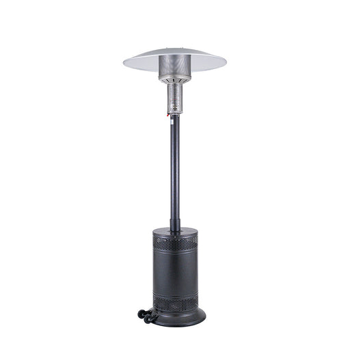 Patio Comfort PC02J Stainless Steel Portable Outdoor Infrared Patio Heater - 34 x 34 x 90 in. JetSilver Vein Color