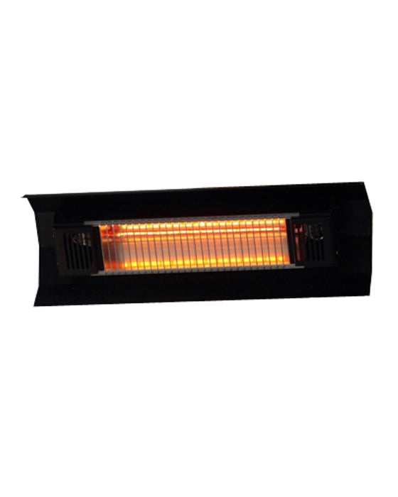 Well Traveled Living 60460 - Black Steel Wall Mounted Infrared Patio Heater - Black