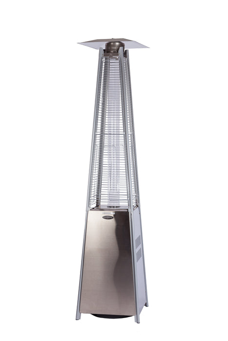 Well Traveled Living 60523 - Stainless Steel Pyramid Flame Heater - Silver