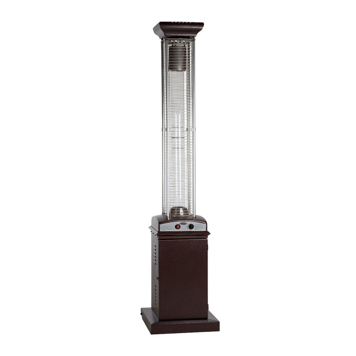 Well Traveled Living 62224 - Hammered Bronze Finish Square Flame Patio Heater - Brown