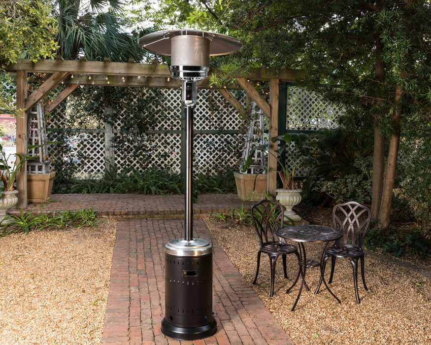 Well Traveled Living 63009 - Onyx And Stainless Steel Finish Patio Heater - Silver