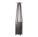 Well Traveled Living 64381 - Square Pyramid Flame Patio Heater in Hammered Platinum - Black