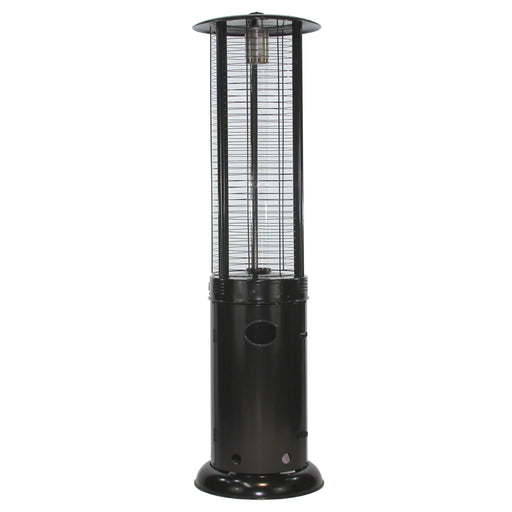 RADtec EF-CLEAR Ellipse Flame 80 Propane Gas Patio Heater - 78 x 22.5 x 22.5 in. - Black Color