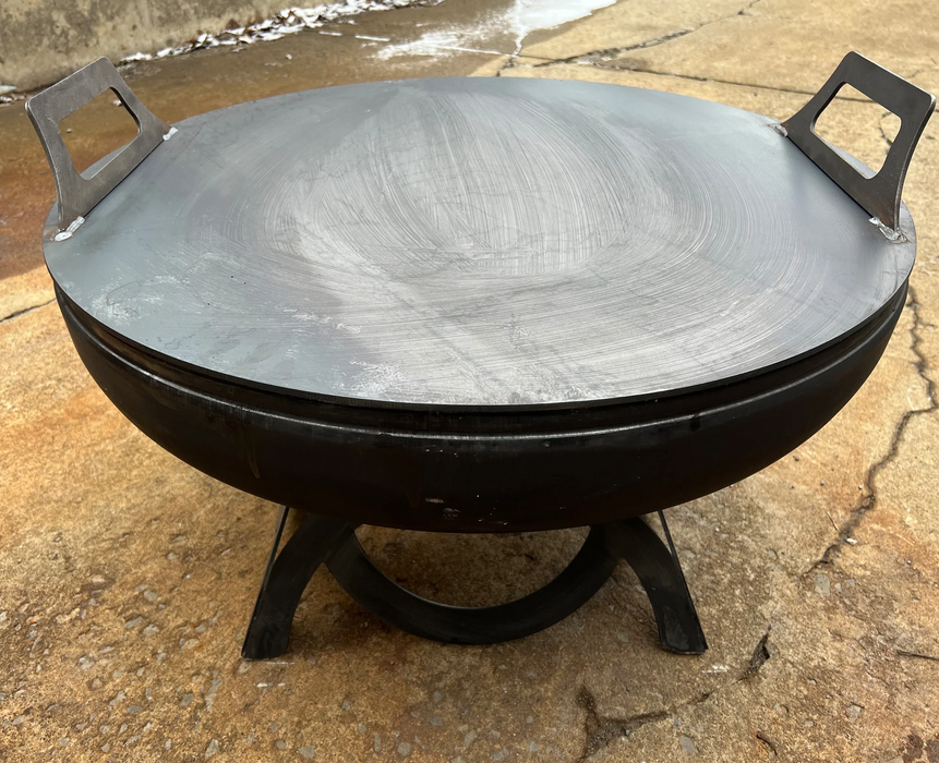 Ohio Flame OF30FFPL 30 Flat Fire Pit Lid - x x in. - Natural Steel Finish