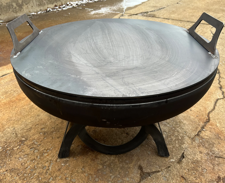 Ohio Flame OF24FFPL 24 Flat Fire Pit Lid - x x in. - Natural Steel Finish
