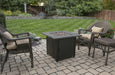 Endless Summer GAD1401M LP Gas Outdoor Fire Pit with 30-in Resin Tile Mantel - 30 x 30 x 24.21 in. - Black Color