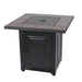 Endless Summer GAD15411SP The Vanderbilt LP Gas Outdoor Fire Pit with Ceramic Tile Mantel - 28 x 28 x 24.8 in. - Black Color