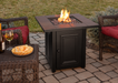 Endless Summer GAD15411SP The Vanderbilt LP Gas Outdoor Fire Pit with Ceramic Tile Mantel - 28 x 28 x 24.8 in. - Black Color