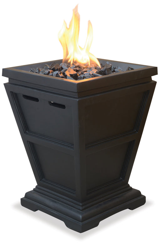 Endless Summer GLT1343SP 15" LP Gas Outdoor Fire Column - 11.02 x 11.02 x 14.96 in. - Black Color