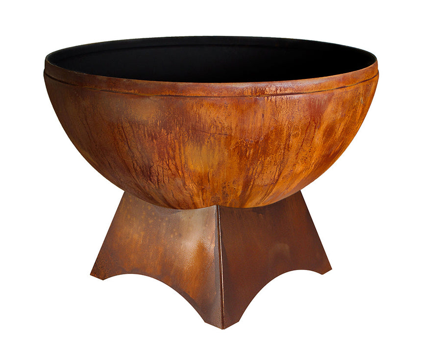 Ohio Flame OF30ABFCSB 30 Fire Chalice Artisan Fire Bowl with Standard Base - 30 x 30 x 18 in. - Patina Finish