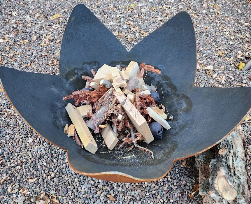 Ohio Flame OF37ABFFHB 37 Fire Flower Artisan Fire Bowl with Hollow Base - 37 x 37 x 22 in. - Patina Finish