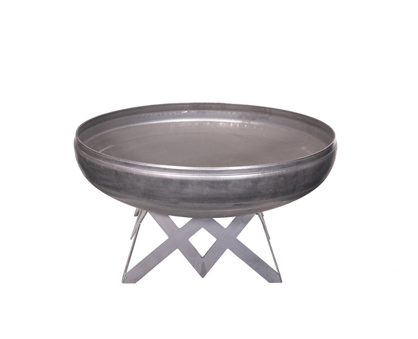 Ohio Flame OF48LTYAB 48 Liberty Fire Pit with Angular Base - 48 x 48 x 24 in. - Natural Steel Finish