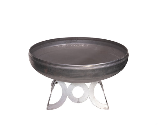 Ohio Flame OF42LTYCR 42 Liberty Fire Pit with Circular Base - 42 x 42 x 22 in. - Natural Steel Finish