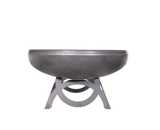 Ohio Flame OF24LTYCB 24 Liberty Fire Pit with Curved Base - 24 x 24 x 16 in. - Natural Steel Finish