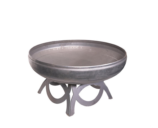 Ohio Flame OF30LTYCB 30 Liberty Fire Pit with Curved Base - 30 x 30 x 16 in. - Natural Steel Finish