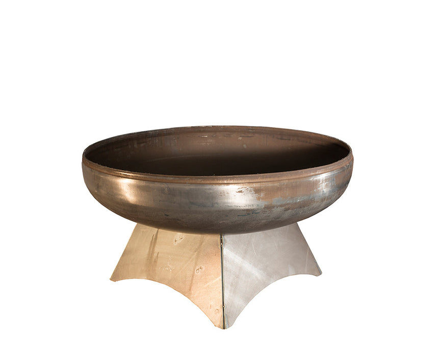 Ohio Flame OF42LTYSB 42 Liberty Fire Pit with Standard Base - 42 x 42 x 22 in. - Natural Steel Finish