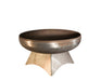 Ohio Flame OF48LTYSB 48 Liberty Fire Pit with Standard Base - 48 x 48 x 24 in. - Natural Steel Finish