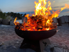 Ohio Flame OF48LTYSB 48 Liberty Fire Pit with Standard Base - 48 x 48 x 24 in. - Natural Steel Finish