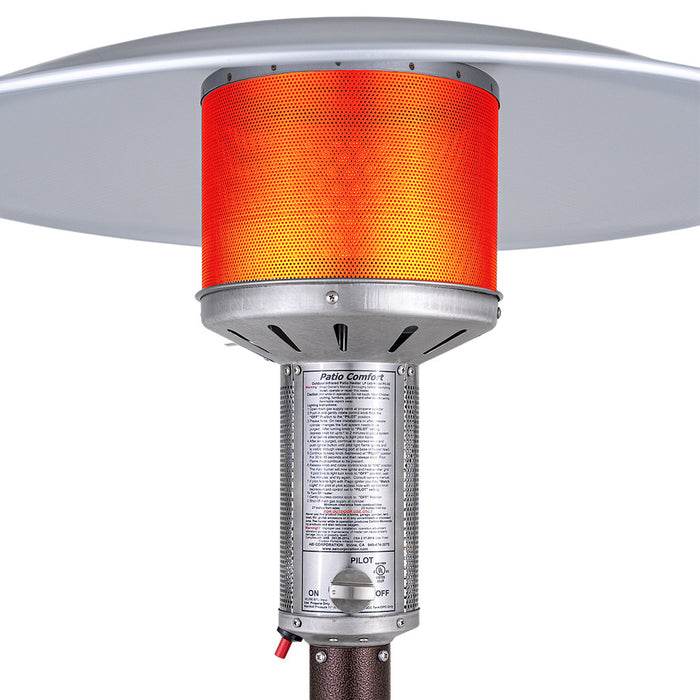 Patio Comfort NPC05 AB Stainless Steel Portable Outdoor Infrared Patio Heater - 34 x 34 x 93 in. Antique Bronze Color