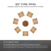 PD Metals 30 in. Diameter Outdoor Fire Ring - Unpainted Metal Gray