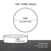 PD Metals 48 in. Diameter Outdoor Fire Ring - Unpainted Metal Gray