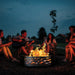 PD Metals American Flag Unpainted  Outdoor Fire Ring - Unpainted Metal Gray