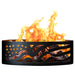 PD Metals American Flag Unpainted Outdoor Fire Ring - Unpainted Metal Gray