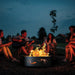 PD Metals Antlers Unpainted Outdoor Fire Ring - Unpainted Metal Gray