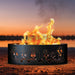 PD Metals Autumn Harvest Unpainted  Outdoor Fire Ring Unpainted Metal Gray