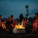 PD Metals Dragonfly Unpainted  Outdoor Fire Ring - Unpainted Metal Gray