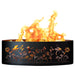 PD Metals Dragonfly Unpainted  Outdoor Fire Ring - Unpainted Metal Gray