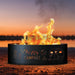 PD Metals Happy Camper Unpainted  Outdoor Fire Ring - Unpainted Metal Gray