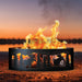 PD Metals Moose Unpainted Outdoor Fire Ring - Unpainted Metal Gray